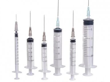 0,08 EUR už 1 vnt. užsakant 100 vnt. Švirkštas vienkartinis 2 ml, su 23G x 32 mm adata, sterilus, Luer Slip - adata užmaunama 0,08 EUR už 1 vnt. užsakant 100 vnt. Švirkštas vienkartinis 2 ml, su 23G x 32 mm adata, sterilus, Luer Slip - adata užmaunama