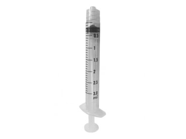 BD švirkštas 3 ml be adatos, sterilus, Luer - Lok Tip, adata užsukama