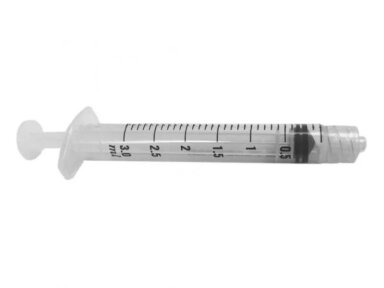 BD švirkštas 3 ml be adatos, sterilus, Luer - Lok Tip, adata užsukama 200 vnt.