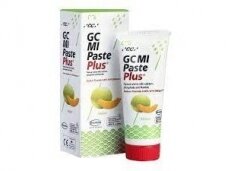 GC MI Paste Plus Recaldent melionų skonio dantų kremas su fluoru 40 g (35 ml)