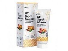 GC Tooth Mousse Recaldent įvairių vaisių skonio dantų kremas be fluoro 40 g (35 ml)