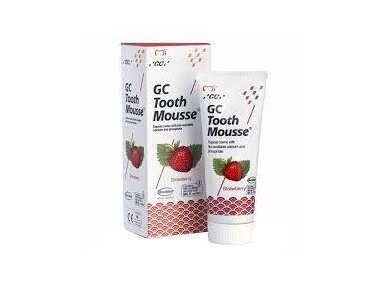 GC Tooth Mousse Recaldent braškių skonio dantų kremas be fluoro 40 g (35 ml) GC Tooth Mousse Recaldent braškių skonio dantų kremas be fluoro 40 g (35 ml)