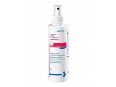 Kodan Tincture E Colourless 250 ml - greito veikimo dezinfekantas, bespalvis odos antiseptikas