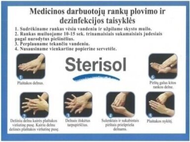 Sterisol 500 ml su dozavimo pompa - Rankų dezinfekantas Sterisol 500 ml su dozavimo pompa - Rankų dezinfekantas