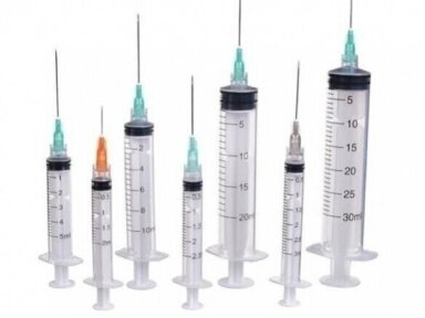 0,13 EUR už 1 vnt. užsakant 50 vnt. Švirkštas vienkartinis 20 ml, su 21G x 38 mm adata, sterilus, Luer Lock - adata užsukama